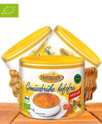 Bio Gemüsebrühe, Ohne Hefeextrakt, Mit Ur-Salz, 220g, Erntesegen