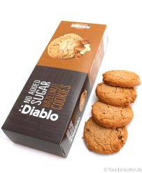 Haselnuss-Cookies, Ohne Zuckerzusatz, Kohlenhydratarm, 135g, Diablo