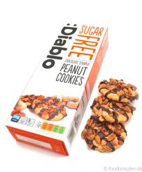 Schoko-Erdnuss-Cookies, Ohne Zuckerzusatz, Kohlenhydratarm, 150g, Diablo