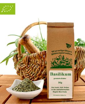 Bio Basilikum (gerebelte Blätter), Wurdies, Kräuter. 30g Bio Basilikum (gerebelte Blätter), Wurdies, Kräuter. 30g