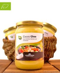 Kokos-Ghee (Cocos Ghee), Bio Butterschmalz und Bio Kokosöl, Cosmoveda, 500ml Kokos-Ghee (Cocos Ghee), Bio Butterschmalz und Bio Kokosöl, Cosmoveda, 500ml