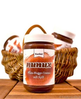 Nunux (Nuss-Nougat-Creme) mit Xylit gesüßt, Xucker, 300g Nunux (Nuss-Nougat-Creme) mit Xylit gesüßt, Xucker, 300g
