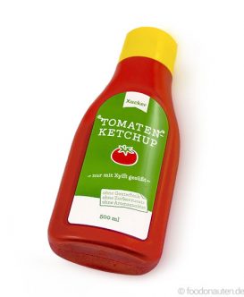 Tomatenketchup nur mit Xylit gesüßt, Xucker, 500ml Tomatenketchup nur mit Xylit gesüßt, Xucker, 500ml