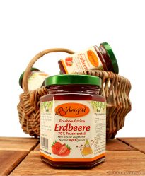 Fruchtaufstrich Erdbeere mit Xylit gesüßt (Birkengold) Fruchtaufstrich Erdbeere mit Xylit gesüßt (Birkengold)