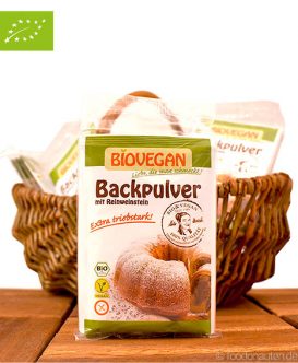 Bio Backpulver mit Reinweinstein, extra triebstark, BioVegan Bio Backpulver mit Reinweinstein, extra triebstark, BioVegan
