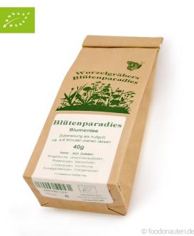 Bio Tee Blütenparadies (Blumentee), Wurdies, 40g Bio Tee Blütenparadies (Blumentee), Wurdies, 40g