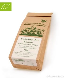 Bio Tee Früchte der Sonne (Früchtetee mit Blüten), Wurdies Bio Tee Früchte der Sonne (Früchtetee mit Blüten), Wurdies