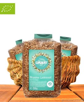 Bio Leinsamen, Braun, Aus Europa, 250g, Davert Bio Leinsamen, Braun, Aus Europa, 250g, Davert