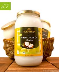 Bio Kokosöl (Kokosfett), kaltgepresst, nativ, Virgin-Cocos-Oil, Cosmoveda, 1000ml Bio Kokosöl (Kokosfett), kaltgepresst, nativ, Virgin-Cocos-Oil, Cosmoveda, 1000ml
