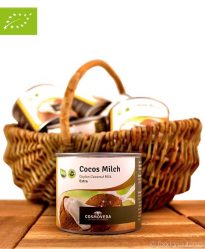 Premium Bio Kokosmilch, (Praktische Portionsgröße), Cosmoveda, 200ml Premium Bio Kokosmilch, (Praktische Portionsgröße), Cosmoveda, 200ml