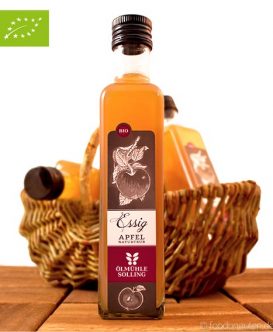 Bio Apfelessig, naturtrüb, ungefiltert, nicht pasteurisiert, Ölmühle Solling, 250ml Bio Apfelessig, naturtrüb, ungefiltert, nicht pasteurisiert, Ölmühle Solling, 250ml