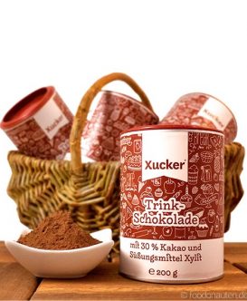 Xucker Trinkschokolade mit Xylit (30 Prozent Kakao), 200g Xucker Trinkschokolade mit Xylit (30 Prozent Kakao), 200g