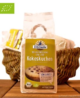 Low Carb Kuchen Backmischung, Kokoskuchen (Glutenfrei & Bio), Erdschwalbe, 220g Low Carb Kuchen Backmischung, Kokoskuchen (Glutenfrei & Bio), Erdschwalbe, 220g