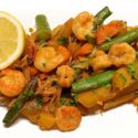 Low Carb Rezept | Gemüsepfanne mit Garnelen
