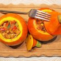 Low Carb Rezept | Gefüllter Hokkaidokürbis mit Gorgonzola