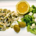 Low Carb Rezept - Tintenfischringe mit Knoblauch