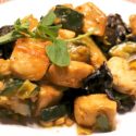 Asiatisches Low Carb Geschnetzeltes mit Erdnusssauce