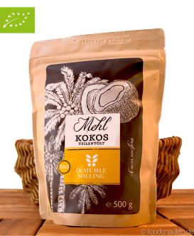Kokosmehl (teilentölt), Ölmühle Solling, 500g, BIO Kokosmehl (teilentölt), Ölmühle Solling, 500g, BIO