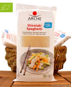 Bio Shirataki Spaghetti, Konjak Nudeln, Low Carb, 150g, Arche Naturküche Bio Shirataki Spaghetti, Konjak Nudeln, Low Carb, 150g, Arche Naturküche