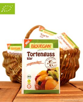 Bio Tortenguss, Klar, Ungezuckert (Mit Agar Agar), BioVegan, 6g Bio Tortenguss, Klar, Ungezuckert (Mit Agar Agar), BioVegan, 6g