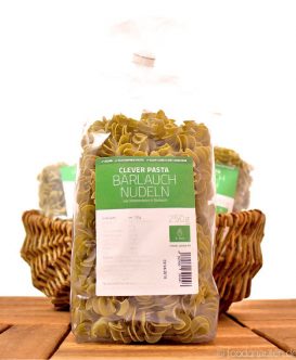 Clever Pasta, Bärlauch-Nudeln (Glutenfreie Kichererbsen-Nudeln mit Bärlauch), 250g Clever Pasta, Bärlauch-Nudeln (Glutenfreie Kichererbsen-Nudeln mit Bärlauch), 250g