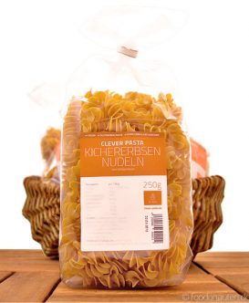Clever Pasta, Kichererbsen-Nudeln (Pasta), Glutenfrei, Eiweißreich & Vegan, 250g Clever Pasta, Kichererbsen-Nudeln (Pasta), Glutenfrei, Eiweißreich & Vegan, 250g
