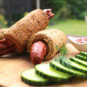 Low Carb Rezept - Wiener im Schlafrock (Hot Dog) mit Goldleinmehl