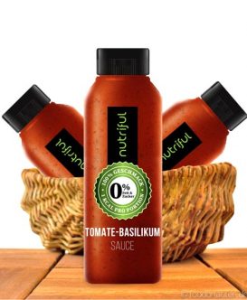 Nutriful Tomate-Basilikum Sauce (0%-Sauce), Low Carb, 265ml Nutriful Tomate-Basilikum Sauce (0%-Sauce), Low Carb, 265ml
