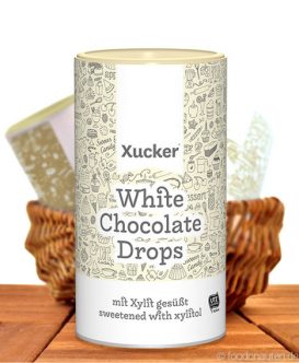 Xucker - White Chocolate Drops (Weiße Schokodrops mit Xylit), 750g Xucker - White Chocolate Drops (Weiß Schokodrops mit Xylit), 750g