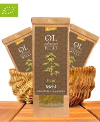 Bio Hanfmehl, Teilentölt & Kalt Vermahlen, Demeter-Qualität, 250g, Ölmanufaktur Rilli Bio Hanfmehl, Teilentölt & Kalt Vermahlen, Demeter-Qualität, 250g, Ölmanufaktur Rilli