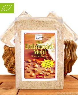 Gesund & Leben - Bio Erdmandelmehl, Rohkostqualität, 500g Gesund & Leben - Bio Erdmandelmehl, Rohkostqualität, 500g