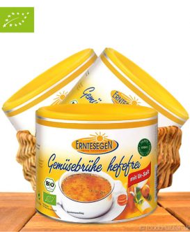 Bio Gemüsebrühe, Ohne Hefeextrakt, Mit Ur-Salz, 220g, Erntesegen Bio Gemüsebrühe, Ohne Hefeextrakt, Mit Ur-Salz, 220g, Erntesegen
