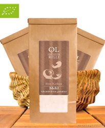 Bio Kokosmehl, Teilentölt & Kalt Vermahlen, 500g, Ölmanufaktur Rilli Bio Kokosmehl, Teilentölt & Kalt Vermahlen, 500g, Ölmanufaktur Rilli