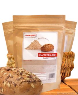 Kraftkornbrot, Low Carb Brotbackmischung, 370g, Konzelmanns Original Kraftkornbrot, Low Carb Brotbackmischung, 370g, Konzelmanns Original