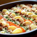 Low Carb Petersilienwurzel-Hack-Auflauf mit Tomaten