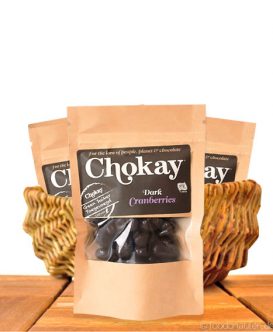Chokay - Dunkle Schoko Cranberries, Snack Pack, 40g Chokay - Dunkle Schoko Cranberries, Snack Pack, 40g