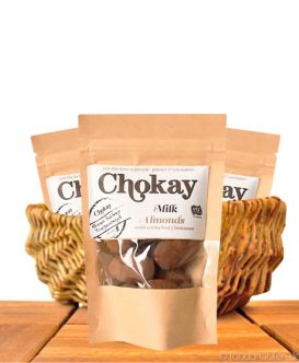 Chokay, Milch-Schoko-Mandeln mit Zimt 40g Chokay, Milch-Schoko-Mandeln mit Zimt 40g