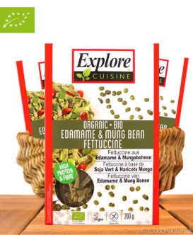 Explore Cuisine - Bio Edamame & Mungo-Bohnen Spaghetti, 200g Explore Cuisine - Bio Edamame & Mungo-Bohnen Spaghetti, 200g