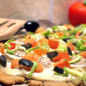 Mediterraner Low Carb Flammkuchen