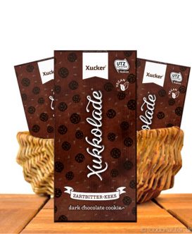 Xucker - Zartbitter-Keks-Schokolade, Ohne zuckerzusatz, 100g Xucker - Zartbitter-Keks-Schokolade, Ohne zuckerzusatz, 100g