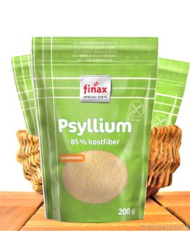 Flohsamenschalen (Psyllium), Glutenfreier Ballaststoff, 200g, Finax Flohsamenschalen (Psyllium), Glutenfreier Ballaststoff, 200g, Finax