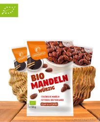 Bio Mandeln Würzig, Mit Tamari-Sauce, Vegan & Glutenfrei, 50g, Landgarten Bio Mandeln Würzig, Mit Tamari-Sauce, Vegan & Glutenfrei, 50g, Landgarten