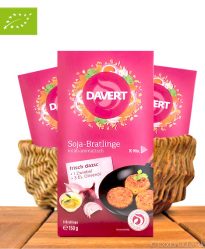Bio Soja Bratlinge, Mild-Aromatisch, 150g, Davert Bio Soja Bratlinge, Mild-Aromatisch, 150g, Davert