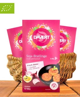 Bio Soja Bratlinge, Mild-Aromatisch, 150g, Davert Bio Soja Bratlinge, Mild-Aromatisch, 150g, Davert