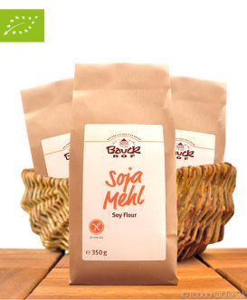 Bio Sojamehl, Getoastet & Glutenfrei, Bauck Hof, 350g Bio Sojamehl, Getoastet & Glutenfrei, Bauck Hof, 350g