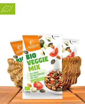 Bio Veggie Mix, Soja & Tomate Vegan & Glutenfrei, 40g, Landgarten Bio Veggie Mix, Soja & Tomate Vegan & Glutenfrei, 40g, Landgarten