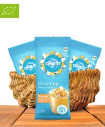 Chia-Cup Mango-Kokos, Low Carb Frühstück, Bio-Qualität, 42g, Davert Chia-Cup Mango-Kokos, Low Carb Frühstück, Bio-Qualität, 42g, Davert