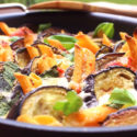 Low Carb Auberginen-Rigatoni-Lasagne (Penne aus roten Linsen)
