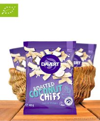 Roasted Coconut Chips, Salt & Vinegar, Bio-Qualität, 40g, Davert Roasted Coconut Chips, Salt & Vinegar, Bio-Qualität, 40g, Davert